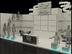 booth exhibition stand a221b 3D Model