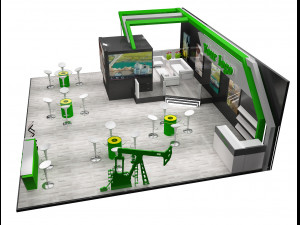 booth exhibition stand a226 Modello 3D