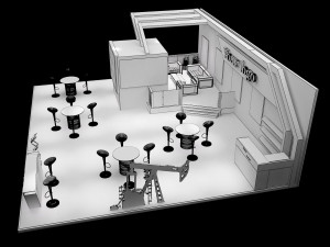 booth exhibition stand a226 3D Модель