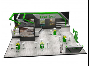 booth exhibition stand a226 3D Модель