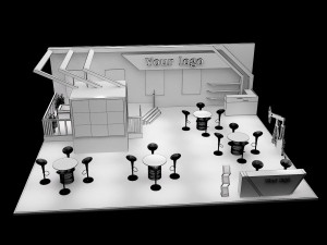 booth exhibition stand a226 3D Модель