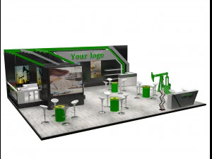 booth exhibition stand a226 3D Model