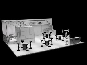 booth exhibition stand a226 3D Модель