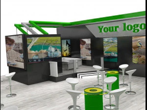 booth exhibition stand a226 3D Model