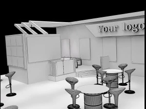 booth exhibition stand a226 3D Model