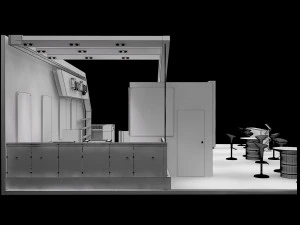 booth exhibition stand a226 3D Model