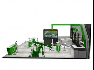 booth exhibition stand a226 3D Model