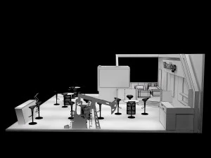 booth exhibition stand a226 3D Model
