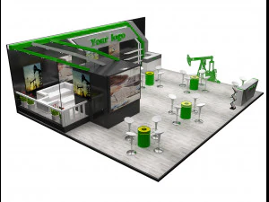 booth exhibition stand a226 3D Model