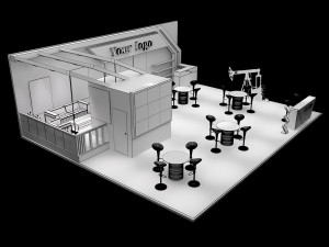 booth exhibition stand a226 3D Модель