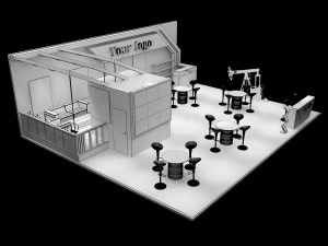 booth exhibition stand a226 3D Model