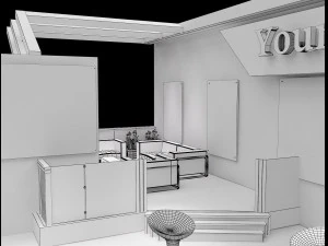 booth exhibition stand a226 3D Model