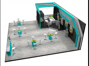 booth exhibition stand a226a Modèle 3D