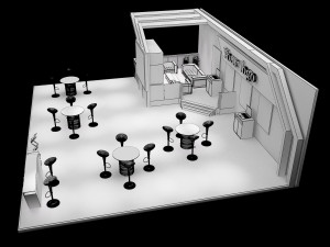 booth exhibition stand a226a Modello 3D