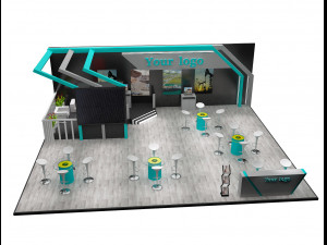 booth exhibition stand a226a Modello 3D