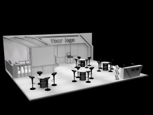 booth exhibition stand a226a Modello 3D