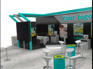 booth exhibition stand a226a 3D Model