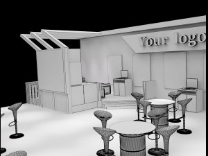 booth exhibition stand a226a Modello 3D