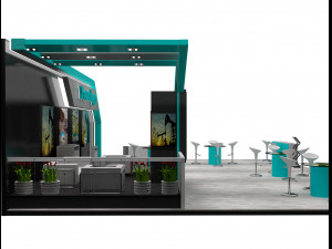 booth exhibition stand a226a Modello 3D