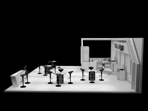 booth exhibition stand a226a Modello 3D
