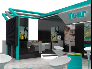 booth exhibition stand a226a Modello 3D