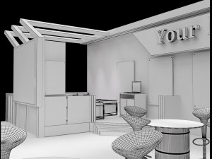 booth exhibition stand a226a Modello 3D