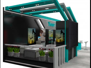 booth exhibition stand a226a 3D Model