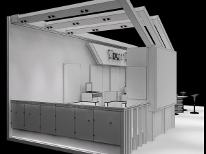 booth exhibition stand a226a Modello 3D