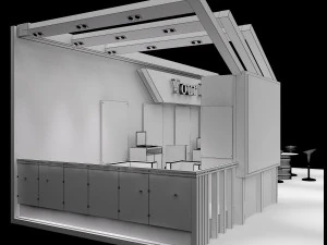 booth exhibition stand a226a 3D Model