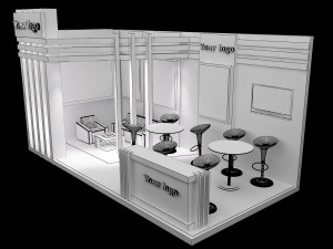 booth exhibition stand a227 3D Model