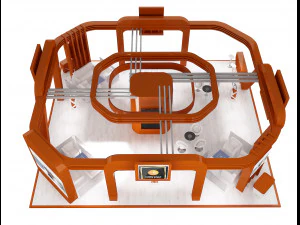 estande de exposi&ccedil;&atilde;o a236 Modelo 3D