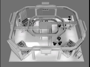booth exhibition stand a236 3D Model