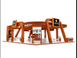 booth exhibition stand a236 3D Model