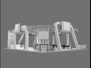 booth exhibition stand a236 Modèle 3D