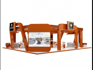 booth exhibition stand a236 Modèle 3D