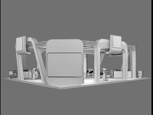 booth exhibition stand a236 3D Model