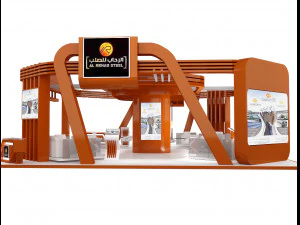 booth exhibition stand a236 3D Model