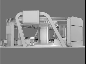 booth exhibition stand a236 3D Model