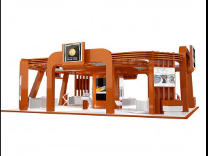 booth exhibition stand a236 3D Model