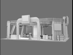booth exhibition stand a236 3D Model