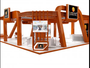 booth exhibition stand a236 3D Model