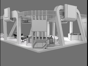 booth exhibition stand a236 Modèle 3D