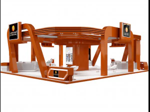 booth exhibition stand a236 3D Model