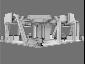 booth exhibition stand a236 3D Model