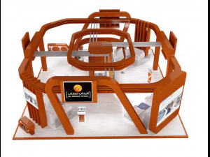 booth exhibition stand a236 3D Model