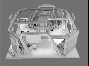 booth exhibition stand a236 Modèle 3D