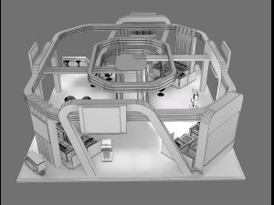booth exhibition stand a236 3D Model