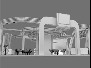 booth exhibition stand a236 3D Model