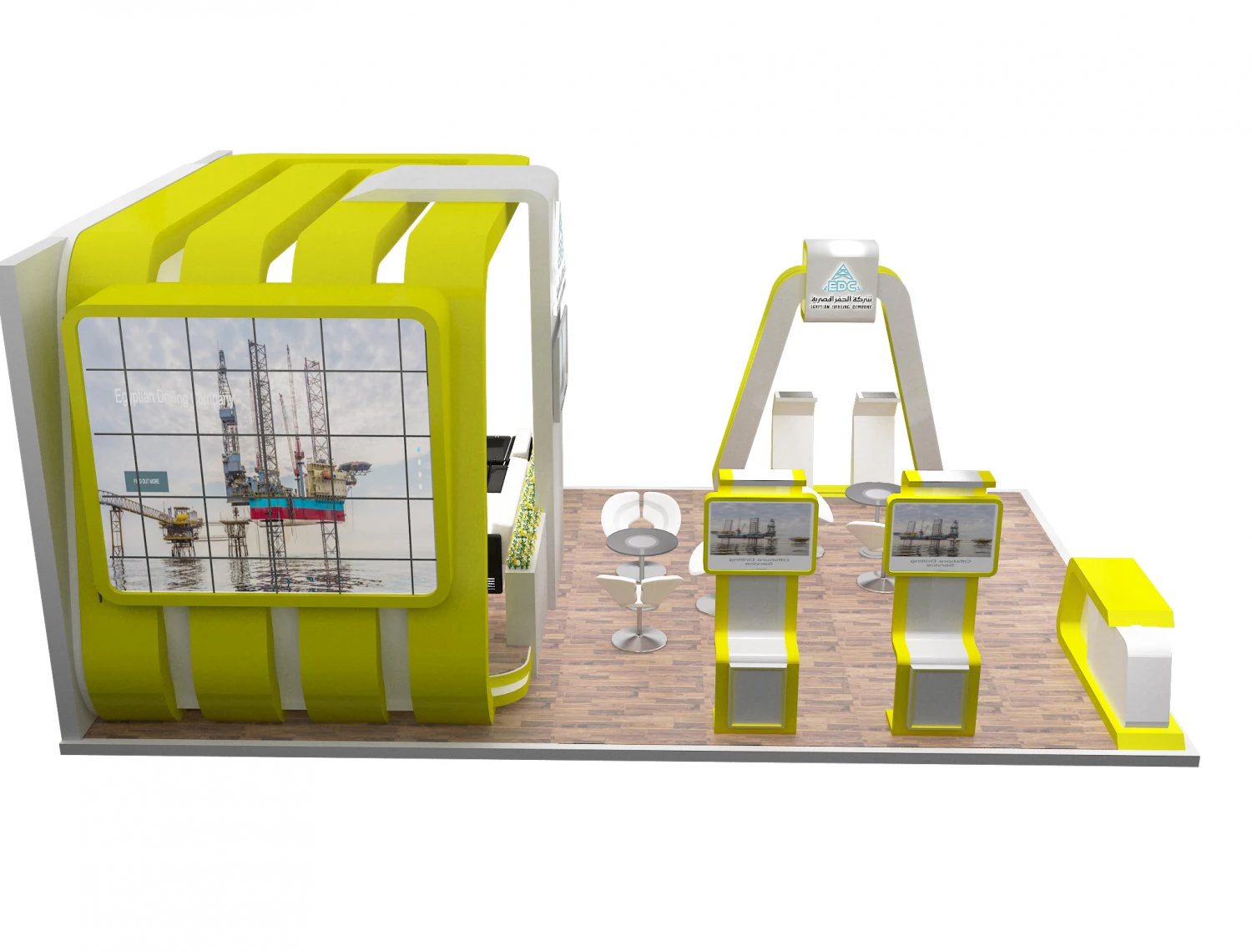 booth exhibition stand a239 3D Model .c4d .max .obj .3ds .fbx .stl .blend 