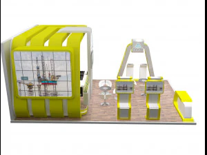 बूथ प्रदर्शनी स्टैंड a239 3D मॉडल